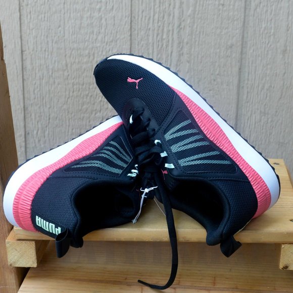 PUMA Sneakers LadiesPacer Net Cage Black Coral pink Shoes - Picture 7 of 7
